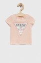 Παιδικό μπλουζάκι Guess στάμπα ροζ K3GI27.K6YW1.PPYX