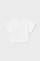 Mayoral t-shirt bawełniany niemowlęcy 1010.4H.BABY biały SS23