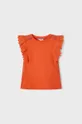 pomarańczowy Mayoral t-shirt dziecięcy Dziewczęcy