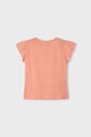 Mayoral t-shirt bawełniany dziecięcy 3062.6F.MINI pomarańczowy SS23