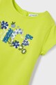 Dziewczynka Mayoral t-shirt dziecięcy 3065.6G.MINI zielony