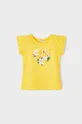 Παιδικό μπλουζάκι Mayoral κίτρινο
