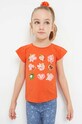 Mayoral t-shirt dziecięcy z elastanem pomarańczowy 3071.6P.MINI