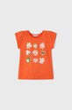 Mayoral t-shirt dziecięcy 3071.6P.MINI pomarańczowy SS23