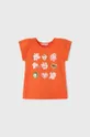 Otroška kratka majica Mayoral oranžna