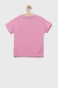 United Colors of Benetton t-shirt bawełniany dziecięcy 3096C10AS.G.SEASONAL różowy SS23