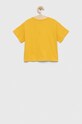 United Colors of Benetton t-shirt bawełniany dziecięcy 3096C10AV.G.SEASONAL żółty SS23