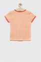 Otroška bombažna kratka majica United Colors of Benetton 3096C10EF.G.SEASONAL oranžna SS23