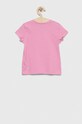 United Colors of Benetton t-shirt bawełniany dziecięcy 3096G107O.P.SEASONAL różowy SS23
