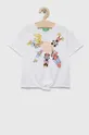 λευκό Παιδικό βαμβακερό μπλουζάκι United Colors of Benetton x Disney Για κορίτσια