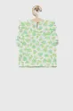 Kratka majica za dojenčka United Colors of Benetton zelena