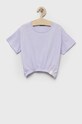 United Colors of Benetton t-shirt dziecięcy pozostałe fioletowy 37YKC10AU.G.SEASONAL