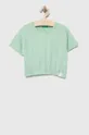 zelena Otroška kratka majica United Colors of Benetton Dekliški
