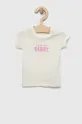 бежевий Бавовняна футболка для немовлят United Colors of Benetton Для дівчаток