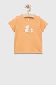 United Colors of Benetton tricou din bumbac pentru bebelusi print portocaliu 3I1XA102U.W.SEASONAL