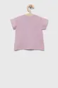 Pamučna majica kratkih rukava za bebe United Colors of Benetton roza