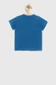 Pamučna majica kratkih rukava za bebe United Colors of Benetton plava