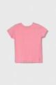 United Colors of Benetton t-shirt bawełniany dziecięcy nadruk różowy 3I1XG106Y.P.SEASONAL