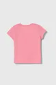 Detské bavlnené tričko United Colors of Benetton ružová