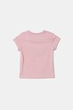 United Colors of Benetton t-shirt bawełniany dziecięcy 3I1XG106Y.P.SEASONAL różowy SS25