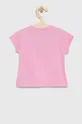 Dětské bavlněné tričko United Colors of Benetton růžová
