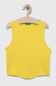 Παιδικό βαμβακερό Top United Colors of Benetton βαμβάκι κίτρινο 3ZZUCH011.G.SEASONAL