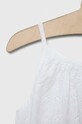 Момиче Детски памучен топ United Colors of Benetton 58TACH002.G.SEASONAL бял