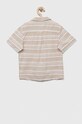 Дитяча бавовняна сорочка United Colors of Benetton 5JKCCQ01J.G.SEASONAL бежевий SS23