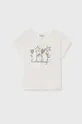 λευκό Παιδικό βαμβακερό μπλουζάκι Mayoral