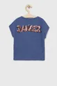 Παιδικό βαμβακερό μπλουζάκι Sisley μωβ