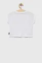 Detské bavlnené tričko Sisley biela