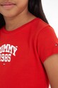 Παιδικό μπλουζάκι Tommy Hilfiger KG0KG07211.PPYX κόκκινο