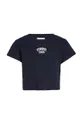 Otroška kratka majica Tommy Hilfiger mornarsko modra