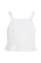 Deklice Bombažna majica Tommy Hilfiger KG0KG07289.PPYX bela