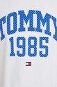 Παιδικό βαμβακερό μπλουζάκι Tommy Hilfiger λευκό KG0KG07257.PPYX