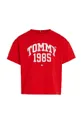Tommy Hilfiger t-shirt bawełniany dziecięcy czerwony