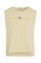 Tommy Hilfiger top bawełniany dziecięcy KG0KG07262.PPYX żółty SS23