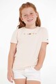 Tommy Hilfiger t-shirt dziecięcy aplikacja różowy KG0KG07263.PPYX