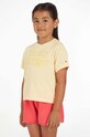 Tommy Hilfiger t-shirt dziecięcy aplikacja żółty KG0KG07264.PPYX