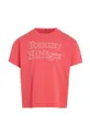 Otroška kratka majica Tommy Hilfiger oranžna