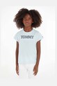 Tommy Hilfiger t-shirt bawełniany dziecięcy aplikacja niebieski KG0KG07269.PPYX