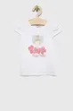 biały Birba&Trybeyond t-shirt niemowlęcy Dziewczęcy
