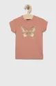 różowy Birba&Trybeyond t-shirt niemowlęcy Dziewczęcy