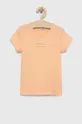 Calvin Klein Jeans t-shirt bawełniany dziecięcy pomarańczowy
