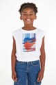 Calvin Klein Jeans t-shirt bawełniany dziecięcy nadruk biały IG0IG02020.PPYX