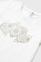 Dziewczynka Mayoral t-shirt niemowlęcy 105.4F.BABY biały
