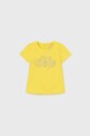 Mayoral t-shirt niemowlęcy z elastanem żółty 105.4F.BABY