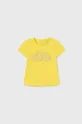 żółty Mayoral t-shirt niemowlęcy Dziewczęcy