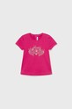 Mayoral t-shirt niemowlęcy z elastanem różowy 105.4F.BABY