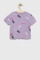 Детская хлопковая футболка GAP фиолетовой